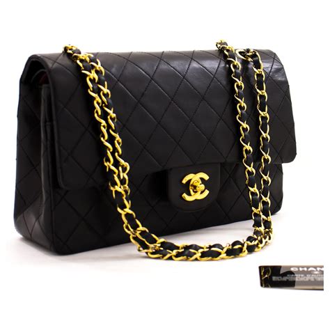 brown leather chanel bag|black chanel bag price.